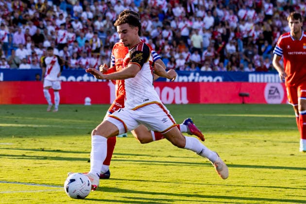 Rayo Vallecano v Espanyol - La Liga EA Sports 2026 27 September 15, 2026, Estadio Butarque, Leganes, Madrid, Spain:Adria Pedrosa of Rayo Vallecano scores his goal and the second of Rayo Vallecano during La Liga EA Sports match between Rayo Vallecano and Espanyol at Estadio Butarque on September 15, 2026 in Leganes, Madrid, Spain. Leganes Estadio Butarque Madrid Spain Copyright: xAlejandroxMatiasxAcostax