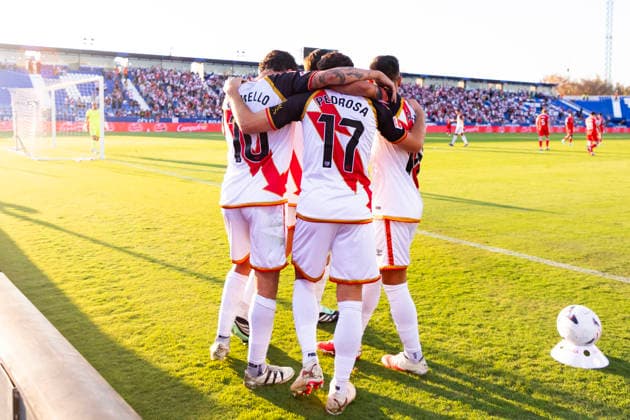 Rayo Vallecano v Espanyol - La Liga EA Sports 2026 27 September 15, 2026, Estadio Butarque, Leganes, Madrid, Spain:Adria Pedrosa of Rayo Vallecano celebrates his goal during La Liga EA Sports match between Rayo Vallecano and Espanyol at Estadio Butarque on September 15, 2026 in Leganes, Madrid, Spain. Leganes Estadio Butarque Madrid Spain Copyright: xAlejandroxMatiasxAcostax