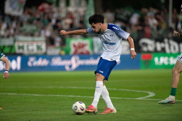 1. FC 1905 Schweinfurt vs. FV Illertissen, Sachs-Stadion Football, Regionalliga Bayern 1. FC 1905 Schweinfurt vs. FV Illertissen 15 Sep 2026 Sachs-Stadion , Schweinfurt, Germany Image: Milic (FVI) shooting the 2:0. DFL REGULATIONS PROHIBIT ANY USE OF PHOTOGRAPHS AS IMAGE SEQUENCES AND OR QUASI-VIDEO Copyright: xPresseFotoxEvansx