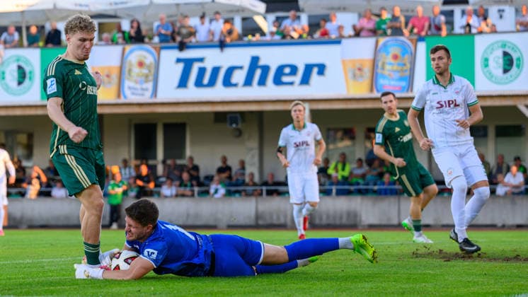 15.09.2026 - Fussball - Saison 2026 2027 - Regionalliga Bayern - 09. Spieltag: SC Eltersdorf - VfB Eichstätt - JoTe - xjoxtex - Felix Rippert (42, SC Eltersdorf ) Daniel Martin (1, VfB Eichstätt )