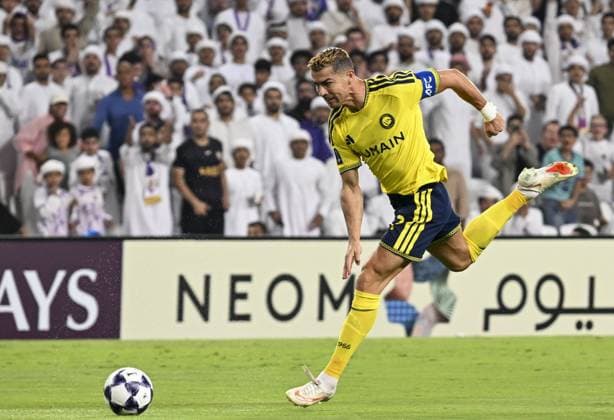 Al Ain v Al-Nassr - AFC Champions League AL AIN, UNITED ARAB EMIRATES - SEPTEMBER 15: Al-Nassr s Cristiano Ronaldo in action during the AFC Champions League match between Al Ain and Al-Nassr at Hazza Bin Zayed Stadium in Al Ain, United Arab Emirates, on September 15, 2026. Hassan al Raisi Anadolu Abu Dhabi United Arab Emirates. Editorial use only. Please get in touch for any other usage.  Copyright: x2026xAnadoluxHassanxalxRaisix