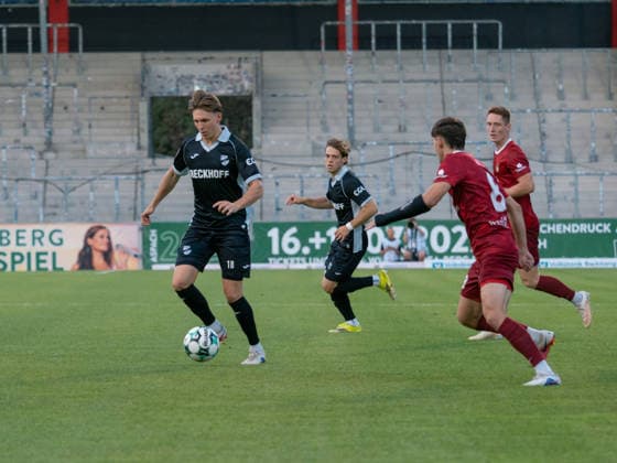 Fabian Wessig (SC Verl, 18) am Ball GER, Fussball, SG Sonnenhof Grossaspach vs. SC Verl, 3. Liga, 6. Spieltag, Aspach, Saison 2026 2027, 15.09.2026 GER, Fussball, SG Sonnenhof Grossaspach vs. SC Verl, 3. Liga, 6. Spieltag, Saison 2026 2027, 15.09.2026 Aspach Copyright: xCarstenxSchweringx EP_CSG