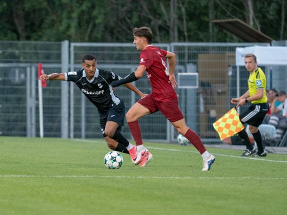 Amin Farouk (SC Verl, 07), Jan Elias Rahn (SG Sonnenhof Grossaspach, 08) am Ball GER, Fussball, SG Sonnenhof Grossaspach vs. SC Verl, 3. Liga, 6. Spieltag, Aspach, Saison 2026 2027, 15.09.2026 GER, Fussball, SG Sonnenhof Grossaspach vs. SC Verl, 3. Liga, 6. Spieltag, Saison 2026 2027, 15.09.2026 Aspach Copyright: xCarstenxSchweringx EP_CSG