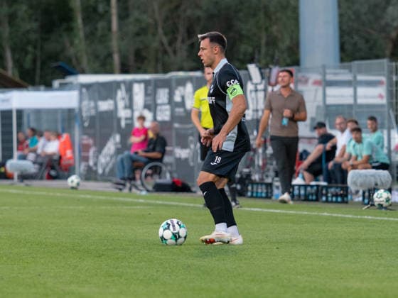 Niko Kijewski (SC Verl, 19) am Ball GER, Fussball, SG Sonnenhof Grossaspach vs. SC Verl, 3. Liga, 6. Spieltag, Aspach, Saison 2026 2027, 15.09.2026 GER, Fussball, SG Sonnenhof Grossaspach vs. SC Verl, 3. Liga, 6. Spieltag, Saison 2026 2027, 15.09.2026 Aspach Copyright: xCarstenxSchweringx EP_CSG