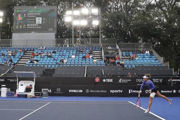 RECORD DATE NOT STATED Teodora Kostovic and Victoria Luiza Barros face off at the SP Open. Sao Paulo (SP), 09 15 2026 Tennis SP Open Serbian Teodora Kostovic faces Brazilian Victoria Luiza Barros this Tuesday (15), in the first round of singles at the SP Open, on the central court, at Villa-Lobos Park, in Sao Paulo. Serbian Teodora Kostovic wins by 2 sets to 0 with partial scores of 6 2 and 6 4.(Foto: Leco Viana Thenews2 imago images) SPO  Copyright: xLecoxVianax