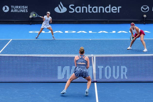 WTA, Tennis Damen GUADALAJARA OPEN 2026 WTA GUADALAJARA OPEN 2026 MARIA KOZYREVA MAIA LUMSDEN VS MAKOTO NINOMIYA VS ALEXA GUARACHI 15092026 GUADALAJARA, JALISCO. Action photo of Makoto Ninomiya and Alexa Guarachi during a match of the WTA Guadalajara Open 2026, held at the Centro Panamericano de Tenis of Guadalajara, Jalisco, Mexico. Foto de accion de Makoto Ninomiya y Alexa Guarachi , durante juego del WTA Guadalajara Open 2026 celebrado en el Centro Panamericano de Tenis de Guadalajara, Jalisco, Mexico PHOTO BY IMAGENSHOP AGENCIA FOTOGRAFICA GUADALAJARA JALISCO MEXICO Copyright: xIMAGENSHOPxAGENCIAxFOTOGRAFICAx