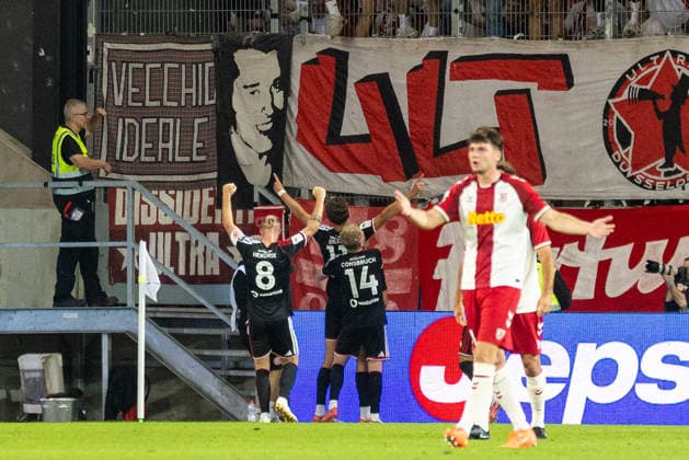 15.09.2026, Fussball, GER, Saison, 3.Liga, Saision 2026 2027, 06. Spieltag, SSV Jahn Regensburg - Fortuna Düsseldorf Jubel nach dem 2:1 durch Lukas Eixler (Düsseldorf) DFL REGULATIONS PROHIBIT ANY USE OF PHOTOGRAPHS AS IMAGE SEQUENCES AND OR QUASI-VIDEO.