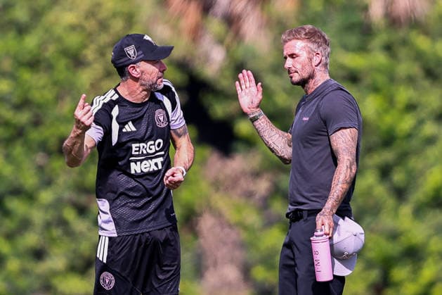 September 15, 2026, Fort Lauderdale, Florida, USA: Co Owner, DAVID BECKHAM and Head Coach Cristian Ã¢â‚¬ËœKilyÃ¢â‚¬â ¢ Gonzalez of Inter Miami CF, are seen during an Inter Miami Training Session at Florida Blue Training Center ahead of the 2026 Michelob ULTRA Campeones Cup Fort Lauderdale USA - ZUMAa257 20260915_zsp_a257_002 Copyright: xChrisxArjoonx