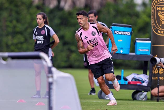 September 15, 2026, Fort Lauderdale, Florida, USA: Forward LUIS SUAREZ (9) of Inter Miami CF, is seen during an Inter Miami Training Session at Florida Blue Training Center ahead of the 2026 Michelob ULTRA Campeones Cup Fort Lauderdale USA - ZUMAa257 20260915_zsp_a257_008 Copyright: xChrisxArjoonx