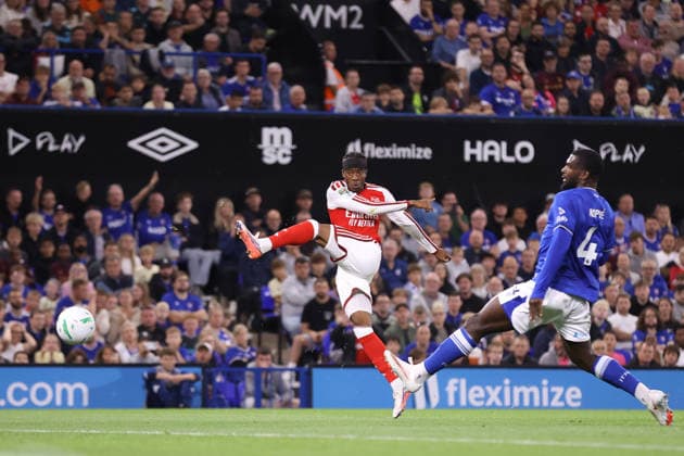 Ipswich Town v Arsenal 15 September 2026, Ipswich - Carabao Cup - Third Round - Ipswich Town v Arsenal - Noni Madueke of Arsenal scoring the second goal of the match - Photo: Jacques Feeney Offside. Ipswich UK Copyright: xJacquesxFeeneyx xOffsidexOffside