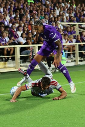 Fiorentina v Pisa Sporting Club - Coppa Italia Frecciarossa 2026-27 Cher Ndour of ACF Fiorentina in action during the Coppa Italia Frecciarossa, Round of 32 football match between ACF Fiorentina and Pisa Sporting Club played ,on September 15, 2026 at the Artemio Franchi Stadium in Florence Firenze FI Italy  Copyright: xAndreaxMartinix originalFilename:martini-fiorenti260915_npUJj.jpg