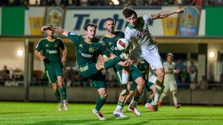 15.09.2026 - Fussball - Saison 2026 2027 - Regionalliga Bayern - 09. Spieltag: SC Eltersdorf - VfB Eichstätt - JoTe - xjoxtex - Patrick Ort (14, SC Eltersdorf ) Moritz Gündling (9, VfB Eichstätt )