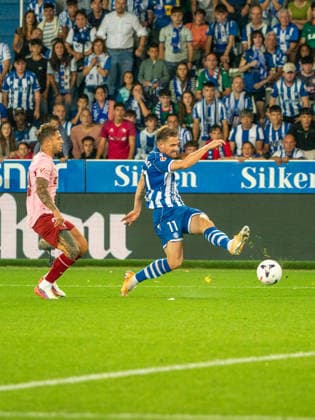 ESP: LaLiga EA Sports Deportivo Alaves v Valencia CF Toni Martinez of Alaves during LaLiga EA Sports between Deportivo Alaves v Valencia CF played at Mendizorroza Stadium in Vitoria Gasteiz on September 15, 2026 in Spain VITORIA Spain Futbol Copyright: xAgenciaxLOFx