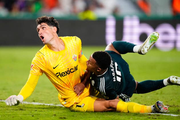 Elche CF v Real Madrid - LaLiga EA Sports 2026 27 Kylian Mbappe centre-forward of Real Madrid and France shooting to goal and score his first goal during the LaLiga EA Sports 2026 27 match between Elche CF and Real Madrid at Estadio Manuel Martinez Valero on September 15, 2026 in Elche, Spain. Elche Alicante Spain  Copyright: xJosexBretonx originalFilename:bretonhernandez-elchecfv260915_nppxV.jpg