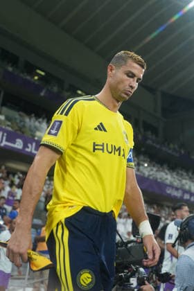 AL AIN, UNITED ARAB EMIRATES - SEPTEMBER 15: Cristiano Ronaldo of Al Nassr leads his team out onto the pitch before the AFC Champions League Elite group stage match between Al Ain FC and Al Nassr at the Hazza bin Zayed Stadium on September 15, 2026 in Al Ain, United Arab Emirates. Al Ain vs. Al- Nassr - 2026 27 AFC Champions League Elite match 1 of 8 - West Region group at Hazza bin Zayed Stadium, Al Ain, UAE. 15 SEPTEMBER 2026 Copyright: xx