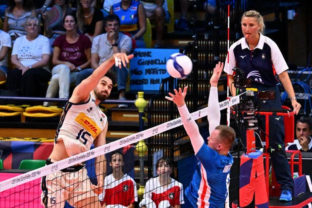 VOLLEYBALL - CEV Eurovolley Men - Italy vs. Czechia Photo by IPA ABACAPRESS.COM88574337 - Daniele Lavia (Italy) Modena Italy  Copyright: xIPAxSport ABACAx