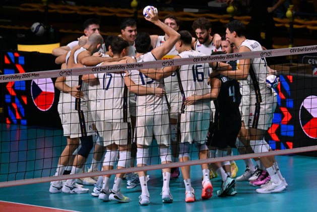 VOLLEYBALL - CEV Eurovolley Men - Italy vs. Czechia Photo by IPA ABACAPRESS.COM88574372 - Italian Team Modena Italy  Copyright: xIPAxSport ABACAx