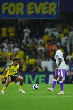 AL AIN, UNITED ARAB EMIRATES - SEPTEMBER 15: Valentino Lazaro of Al-Ain FC during the AFC Champions League Elite group stage match between Al Ain FC and Al Nassr at the Hazza bin Zayed Stadium on September 15, 2026 in Al Ain, United Arab Emirates. Al Ain vs. Al- Nassr - 2026 27 AFC Champions League Elite match 1 of 8 - West Region group at Hazza bin Zayed Stadium, Al Ain, UAE. 15 SEPTEMBER 2026 Copyright: xx