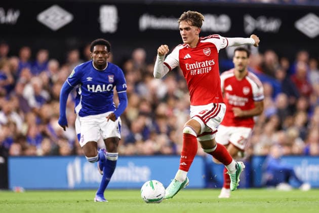 Ipswich Town v Arsenal 15 September 2026, Ipswich - Carabao Cup - Third Round - Ipswich Town v Arsenal - Max Dowman of Arsenal - Photo: Jacques Feeney Offside. Ipswich UK Copyright: xJacquesxFeeneyx xOffsidexOffside