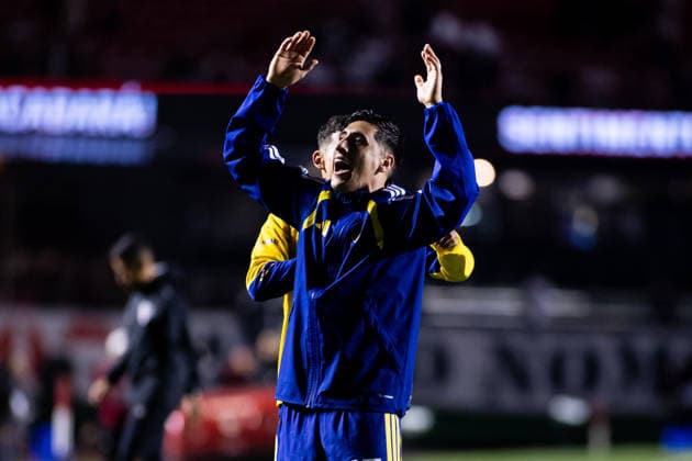 SoO PAULO VS. BOCA JUNIORS - 15.09.2026 CONMEBOL Sudamericana 2026: Sao Paulo vs. Boca Juniors SAO PAULO, BRAZIL - September 15: Boca Juniors players celebrate qualification in the match between Sao Paulo and Boca Juniors, valid for the Round of quarter-finals of the CONMEBOL Sudamericana 2026, this Tuesday (15), at Morumbis Stadium, SP, Brazil on September 15, 2026. Copyright: xMatheusxTahanxMatheusxTahanx