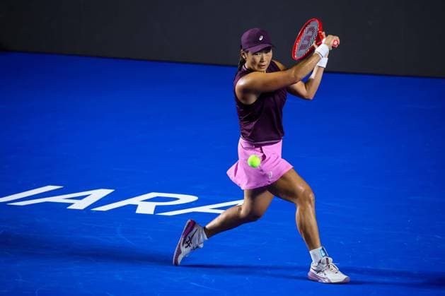 WTA, Tennis Damen GUADALAJARA OPEN 2026 WTA GUADALAJARA OPEN 2026 SLOANE STEPHENS VS JANICE TJEN 15092026 GUADALAJARA, JALISCO. Action photo of Janice Tjen of Indonesia, during a match of the WTA Guadalajara Open 2026, held at the Centro Panamericano de Tenis of Guadalajara, Jalisco, Mexico. Foto de accion de Janice Tjen de Indonesia, durante juego del WTA Guadalajara Open 2026 celebrado en el Centro Panamericano de Tenis de Guadalajara, Jalisco, Mexico PHOTO BY IMAGENSHOP AGENCIA FOTOGRAFICA GUADALAJARA JALISCO MEXICO Copyright: xIMAGENSHOPxAGENCIAxFOTOGRAFICAx