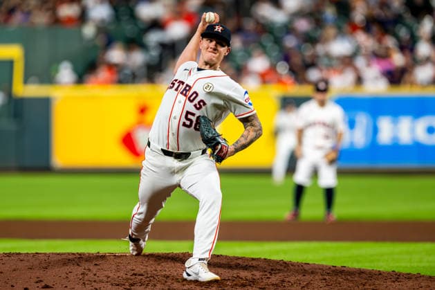 Major League Baseball - Kansas City Royals @ Houston Astros Houston Astros pitcher Hunter Brown (58) throws a pitch in the fifth inning against the Kansas City Royals in Houston, on September 15, 2026. Houston Texas United States  Copyright: xRafaelxLopezx originalFilename:lopez-notitle260915_npuHm.jpg