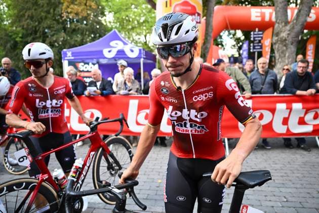Grand Prix de Wallonie 2026 Cycling Race CITADELLE DE NAMUR, BELGIUM - SEPTEMBER 16 : De Lie Arnaud (BEL) of Lotto Intermarche during the 66th edition of Grand Prix de Wallonie an UCI ProSeries 1.Pro one day cycling road race for Men Elite of 196.8 km with start in Seraing and finish in Citadelle de Namur on September 16, 2026 in Citadelle de Namur, Belgium, 16 09 2026 ( Motordriver Kenny Verfaillie - Citadelle de Namur Belgium  Copyright: xVincentxKalutx