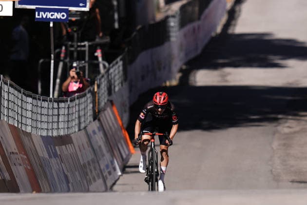 Sprint for second placeduring the Giro d™Abruzzo, stage 2 from Popoli Terme to Caramanico Terme (143 km) - Abruzzo, Italy - Wednesday, September 16, 2026. - cycling.  Copyright: xMassimoxPaolone LaPressex