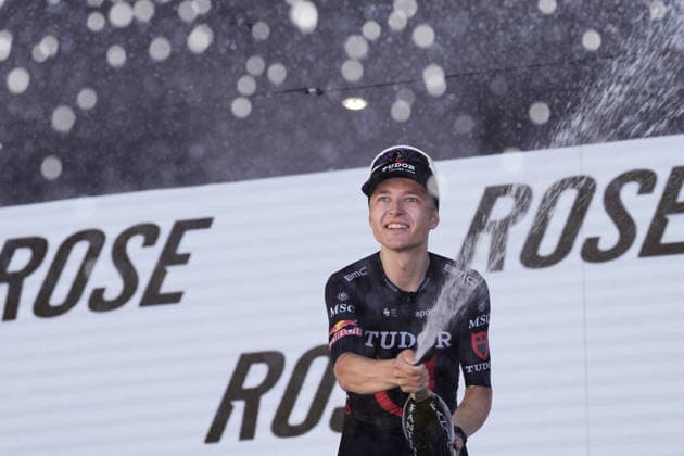 Germany s Lennart Jasch of Tudor Pro Cycling Team winner of stage during the Giro d™Abruzzo, stage 2 from Popoli Terme to Caramanico Terme (143 km) - Abruzzo, Italy - Wednesday, September 16, 2026. - cycling.  Copyright: xMassimoxPaolone LaPressex