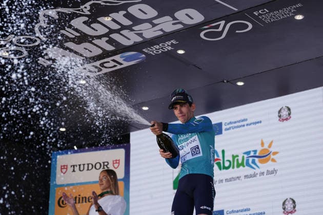 Italy s Alessandro Fancellu of MBH Bank CSB Telecom Fort blue jersey during the Giro d™Abruzzo, stage 2 from Popoli Terme to Caramanico Terme (143 km) - Abruzzo, Italy - Wednesday, September 16, 2026. - cycling.  Copyright: xMassimoxPaolone LaPressex