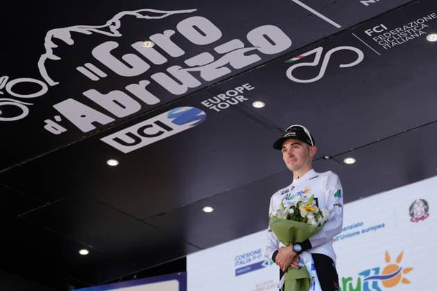 France s Mathys Rondel of Tudor Pro Cycling Team white jersey during the Giro d™Abruzzo, stage 2 from Popoli Terme to Caramanico Terme (143 km) - Abruzzo, Italy - Wednesday, September 16, 2026. - cycling.  Copyright: xMassimoxPaolone LaPressex