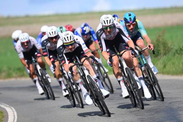 Grand Prix de Wallonie 2026 Cycling Race CITADELLE DE NAMUR, BELGIUM - SEPTEMBER 16 : Wellens Tim (BEL) of UAE Team Emirates - XRG, Vermeersch Florian (BEL) of UAE Team Emirates - XRG during the 66th edition of Grand Prix de Wallonie an UCI ProSeries 1.Pro one day cycling road race for Men Elite of 196.8 km with start in Seraing and finish in Citadelle de Namur on September 16, 2026 in Citadelle de Namur, Belgium, 16 09 2026 ( Motordriver Kenny Verfaillie - Citadelle de Namur Belgium  Copyright: xVincentxKalutx