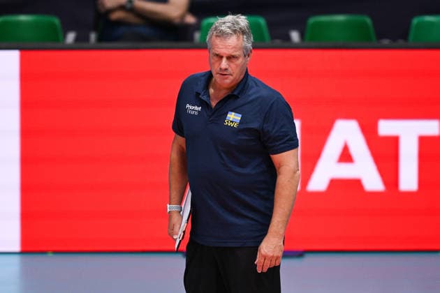 260916 Head coach Gido Vermeulen of Sweden during the CEV EuroVolley 2026 group stage volleyball match between Sweden and Slovakia on September 16, 2026 in Modena. Photo: Matteo Gribaudi BILDBYRAN COP 18 XY0130 volleyboll volleyball volleyboll-em sverige slovakien cev eurovolley 2026 sweden slovakia bbeng Copyright: MATTEOxGRIBAUDI BB260916BB175