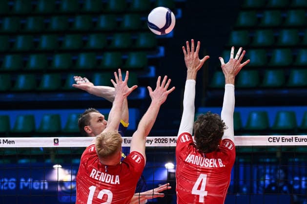 260916 Jacob Link of Sweden during the CEV EuroVolley 2026 group stage volleyball match between Sweden and Slovakia on September 16, 2026 in Modena. Photo: Matteo Gribaudi BILDBYRAN COP 18 XY0130 volleyboll volleyball volleyboll-em sverige slovakien cev eurovolley 2026 sweden slovakia bbeng Copyright: MATTEOxGRIBAUDI BB260916BB205