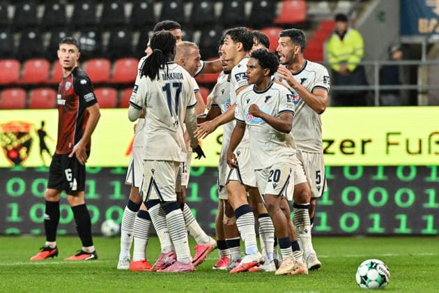 3. Liga; FC Ingolstadt - TSG 1899 Hoffenheim II; 16.09.2026 INGOLSTADT, GERMANY; 16. SEPTEMBER: Jubel der Gäste nach dem Treffer zum 1-1 durch Yasin ZOR (TSG Hoffenheim II 10) während dem Match der 3. Liga zwischen dem FC Ingolstadt und der zweiten Mannschaft der TSG Hoffenheim am 6. Spieltag im Audi Sportpark Copyright: xBEAUTIFULxSPORTS Goldbergx
