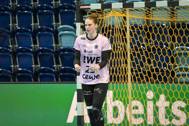 Madita Kohorst (VfL Oldenburg, 25) jubelt GER, VfL Oldenburg vs. SU Neckarsulm, ALSCO Handball Bundesliga Frauen, 4. Spieltag, Saison 2026 2027, 16.09.2026, VfL Oldenburg vs. SU Neckarsulm, ALSCO Handball Bundesliga Frauen, 4. Spieltag, Saison 2026 2027, 16.09.2026 Oldenburg Copyright: xEibner-Pressefoto RobertxGertzenx EP_RGN