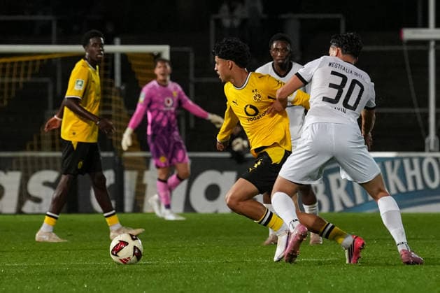Mittwoch, 16.09.2026 Saison 2026 2027 4. Spieltag Regionalliga West im Stadion Rote Erde, Dortmund, Germany. BV Borussia Dortmund U23 - SV Westfalia Rhynern. Ayman Azhil (BVB)