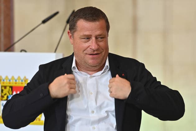 Max EBERL (Sportvorstand FC Bayern Muenchen), Einzelbild,angeschnittenes Einzelmotiv,Halbfigur,halbe Figur. Markus SOEDER (Ministerpraesident Bayern und CSU Vorsitzender) empfaengt die Meistermannschaften des FC Bayern Muenchen im Kuppelsaal in der Staatskanzlei in Muenchen am 16.09.2026.