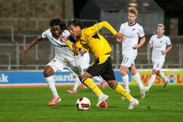 Mittwoch, 16.09.2026 Saison 2026 2027 4. Spieltag Regionalliga West im Stadion Rote Erde, Dortmund, Germany. BV Borussia Dortmund U23 - SV Westfalia Rhynern. Fadi Zarqelain (BVB)