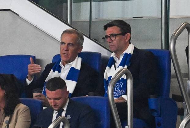 Canadian Prime Minister Mark Carney and British Prime Minister Andy Burnham watch the game Everton v Wolverhampton Wanderers, EFL Carabao Cup, Football, Hill Dickinson Stadium, Liverpool, UK - 16 Sep 2026Liverpool Hill Dickinson Stadium United Kingdom EDITORIAL USE ONLY No use with unauthorised audio, video, data, fixture lists, club league logos or live services. Online in-match use limited to 120 images, no video emulation. No use in betting, games or single club league player publications. Copyright: xAnnaxGowthorpe Shutterstockx 17154425u
