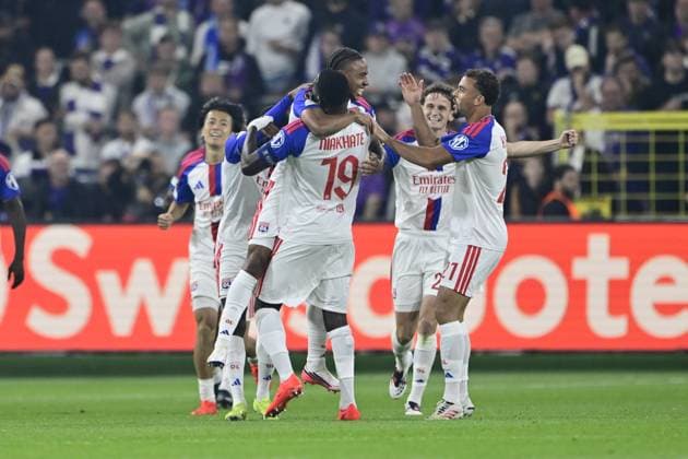 RSC Anderlecht v Olympique Lyon - UEFA Europa League ANDERLECHT, BELGIUM - SEPTEMBER 16 : Nartey Noah midfielder of Olympique Lyonnais celebrating scoring a goal during the UEFA Europa League 2026 27 League Phase MD1 match between RSC Anderlecht and Olympique Lyon on September 16, 2026 in Anderlecht, Belgium, 16 09 2026 Anderlecht Belgium  Copyright: xJanxDexMeuleneirx