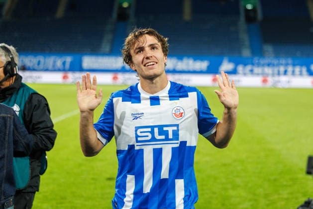 Benno Dietze (Rostock) ; GER, FC Hansa Rostock vs. VfB Stuttgart II, Fußball, Männer, 3.Liga, 06.Spieltag, Spielzeit 2026 2027, 16.09.2026 Rostock Ostseestadion Mecklenburg - Vorpommern Deutschland