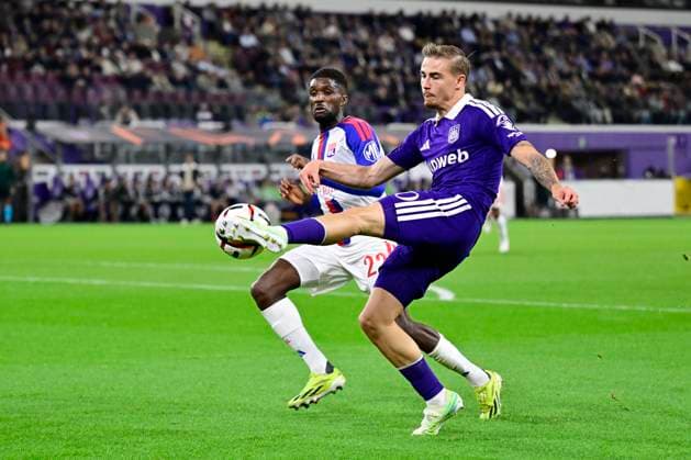 RSC Anderlecht v Olympique Lyon - UEFA Europa League ANDERLECHT, BELGIUM - SEPTEMBER 16 : Winkler Marten forward of RSC Anderlecht in action during the UEFA Europa League 2026 27 League Phase MD1 match between RSC Anderlecht and Olympique Lyon on September 16, 2026 in Anderlecht, Belgium, 16 09 2026 Anderlecht Belgium  Copyright: xJanxDexMeuleneirx