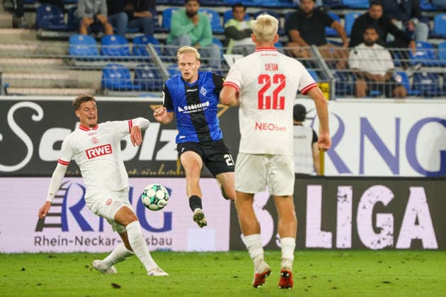 Julian Rieckmann (SV Waldhof Mannheim, 21) Fussball: 3. Liga, 6. Spieltag, SV Waldhof Mannheim vs. Rot-Weiss Essen am 16.09.2026 in Mannheim (Carl-Benz-Stadion), Deutschland Mannheim Carl-Benz-Stadion Deutschland Copyright: xFranzxReindelx