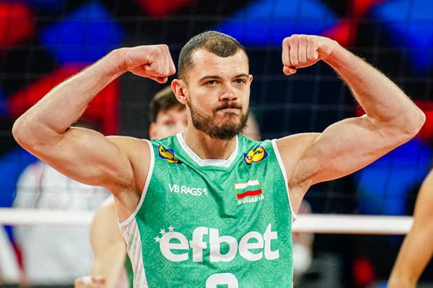 Volleyball - CEV EuroVolley 2026 Group B - Poland vs Bulgaria - 09.16.2026 SOFIA, BULGARIA - September 16th: Iliya Petkov, 3 of Bulgaria during CEV EuroVolley 2026, Group B match between Poland vs Bulgaria at Arena 8888 in Sofia, Bulgaria, on September 16th, 2026 in Sofia, Bulgaria. Copyright: xYulianxTodorovx