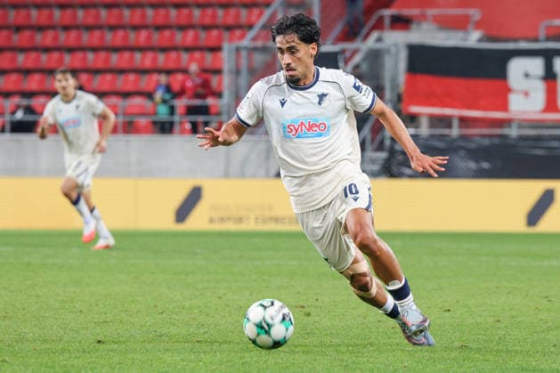 Yasin Zor (TSG Hoffenheim II, Nr.10) in der schnellen Vorwaertsbewegung beim Spiel FC Ingolstadt 04 gegen TSG Hoffenheim II am 16.09.2026, DFB regulations prohibit any use of photographs as image sequences and or quasi-video. GER, Fussball, 3. Liga, Spieltag 6, FC Ingolstadt 04 gegen TSG Hoffenheim II, 16.09.2026, Audi Sportpark Ingolstadt Copyright: xEibner-Pressefoto OliverxSTRISCHx EP-OSH