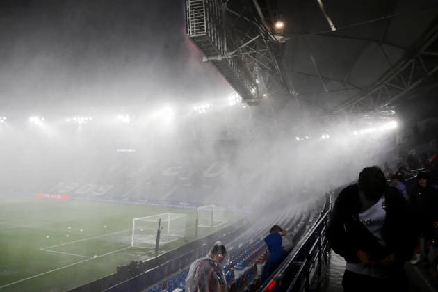 Levante UD v Athletic Club - LaLiga EA Sports 2026 27 The LaLiga match between Levante and Athletic Club Bilbao is suspended due to a severe storm in Valencia, at Ciutat de Valencia Stadium on September 16, 2026. valencia Spain  Copyright: xJosexMiguelxFernandezx originalFilename:fernandezdevelascosanz-levanteu260916_npGdu.jpg