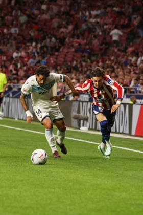 ESP: LaLiga EA Sports Atletico de Madrid v Osasuna Ruben Garcia of Osasuna and Arnau Ortiz of Atletico de Madrid during LaLiga EA Sports between Atletico de Madrid v Osasuna played at Riyadh Air Metropolitano Stadium in Madrid on September 16, 2026 in Spain Spain Futbol Copyright: xAgenciaxLOFx
