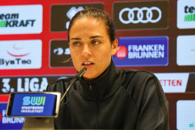 Trainer Stefan Kleineheismann (Cheftrainer TSG Hoffenheim II) bei der Pressekonferenz nach dem Spiel FC Ingolstadt 04 gegen TSG Hoffenheim II am 16.09.2026, DFB regulations prohibit any use of photographs as image sequences and or quasi-video. GER, Fussball, 3. Liga, Spieltag 6, FC Ingolstadt 04 gegen TSG Hoffenheim II, 16.09.2026, Audi Sportpark Ingolstadt Copyright: xEibner-Pressefoto OliverxSTRISCHx EP-OSH