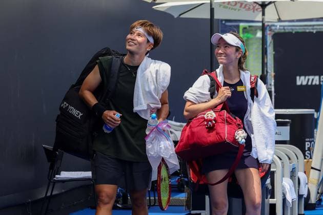 WTA, Tennis Damen GUADALAJARA OPEN 2026 WTA GUADALAJARA OPEN 2026 YVONNE CAVALLE LARA SALDEN VS PEANGTARN PLIPUECH MONOKO KOBORI 16092026 GUADALAJARA, JALISCO. Action photo of Peangtarn Plipuech and Monoko Kobori, during a match of the WTA Guadalajara Open 2026, held at the Centro Panamericano de Tenis of Guadalajara, Jalisco, Mexico. Foto de accion de Peangtarn Plipuech y Monoko Kobori, durante juego del WTA Guadalajara Open 2026 celebrado en el Centro Panamericano de Tenis de Guadalajara, Jalisco, Mexico PHOTO BY IMAGENSHOP AGENCIA FOTOGRAFICA GUADALAJARA JALISCO MEXICO Copyright: xIMAGENSHOPxAGENCIAxFOTOGRAFICAx